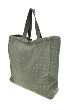 Borsa mare verde fantasia trasformabile in zaino Naj-oleari 61988/MIAP2