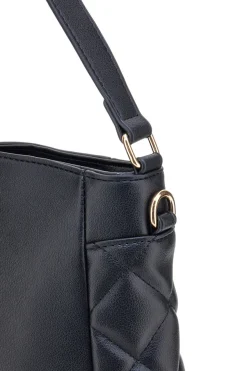 Borsa nera con dettagli trapuntati Guido Vietri K30,369,B015