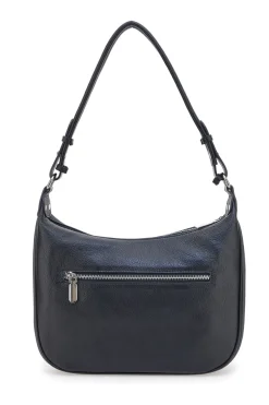 Borsa nera in vera pelle con tracolla inclusa First Lady SL 68822