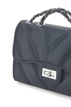 Borsa nera trapuntata con manico PRIMA RIGA SPA ERA