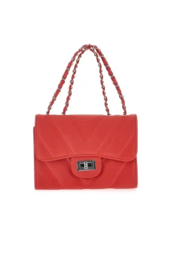 Borsa rossa trapuntata con manico PRIMA RIGA SPA ERA