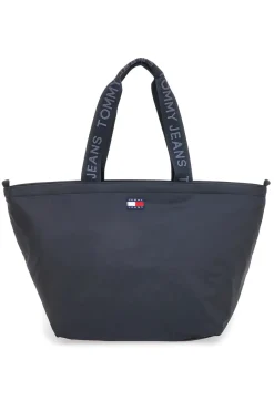 Borsa shopper nero in tessuto con manici logati Tommy Jeans Daily Tote