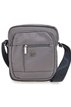 Borsello a tracolla grigio con tasche frontali Black Shoot BLACK SHOOT BS17-4