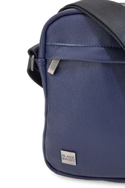Borsello blu con tasche frontali Black Shoot BS522-1