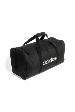 Borsone nero capiente con tracolla regolabile Adidas LINEAR DUFFEL L