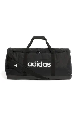 Borsone nero capiente con tracolla regolabile Adidas LINEAR DUFFEL L