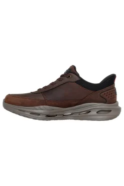 Braune Slip-In-Sneaker mit Arch Fit und Glide-Step Skechers Orvan Moxley