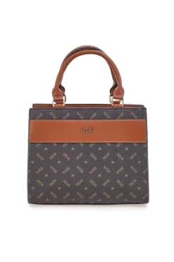 Braune Tasche mit zwei Henkeln Basile BA1146LOG