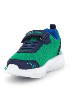 Calzature blu e verdi con luci e strappo M kids MJ6040
