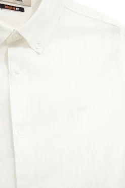 Camicia bianca in misto lino No limits MASH010S24