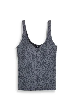 Canotta Grigia con Stampa Animalier e Reggiseno Integrato Skechers TT162