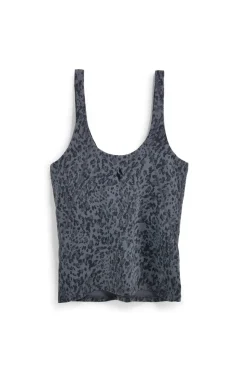 Canotta Grigia con Stampa Animalier e Reggiseno Integrato Skechers TT162