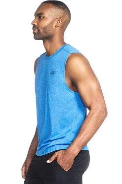 Canotta Turchese Smanicata Skechers GO DRI Charge Muscle Tank