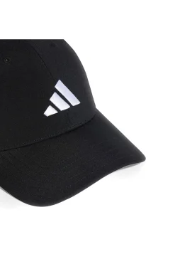 Cappellino nero con visiera curva e logo Adidas JN 6589