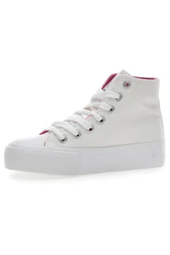 Charlotte 7901 Weiße Mid-Cut-Sneaker