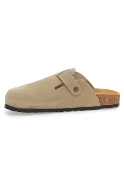 Ciabatte beige chiaro con fibbia in vera pelle Pittarello Tierra 335A013PR