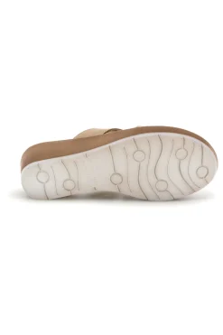 Ciabatte beige con zeppa Inblu 23 RN