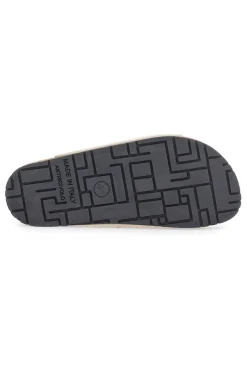 Ciabatte beige neutro doppia fibbia suola antiscivolo Pittarello Green Walk vegan 335CF038S