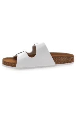 Ciabatte Bianche con Doppia Fibbia Made in Italy PITTARELLO TIERRA 335A00630SR