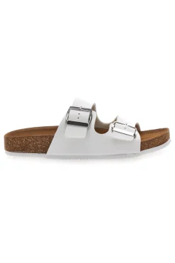 Ciabatte Bianche con Doppia Fibbia Made in Italy PITTARELLO TIERRA 335A00630SR