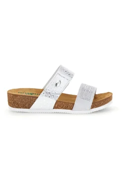 Ciabatte bianche con sottopiede in pelle Pittarello Eco 293A480PR