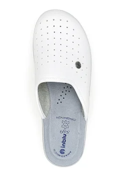 Ciabatte Bianche con Sottopiede in Pelle INBLU 33 RH
