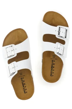 Ciabatte bianco sottopiede in vera pelle Pittarello tierra 335A20630SR