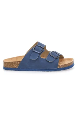 Ciabatte blu con doppia fibbia Pitt Kids 41701