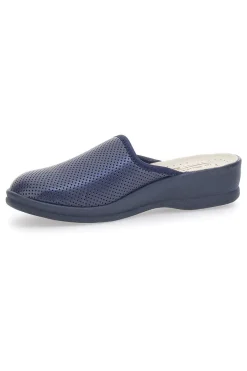 Ciabatte Blu Made In Italy Con Plantare In Vera Pelle Le Soft 824100