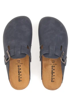 Ciabatte Chiuse Nere con Sottopiede in Pelle Made in Italy PITTARELLO TIERRA 335A013PR