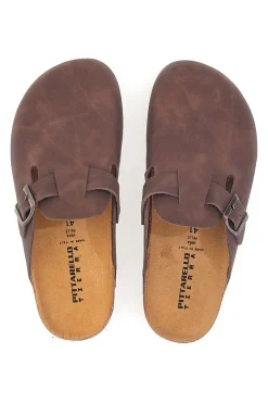 Ciabatte Chiuse Testa di Moro con Sottopiede in Pelle Made in Italy PITTARELLO TIERRA 335A013PR