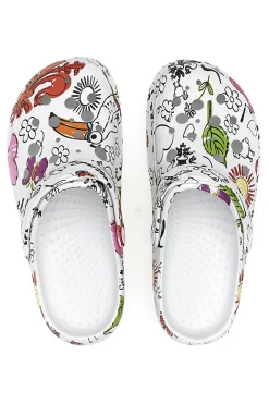 Ciabatte clog da donna multicolor con stampa floreale Woz 6