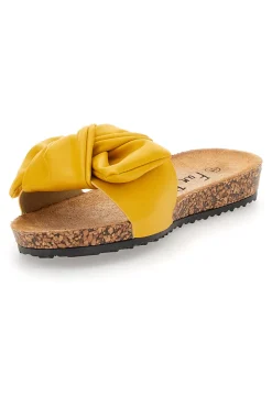 Ciabatte con fiocco giallo FUN BEACH 14191