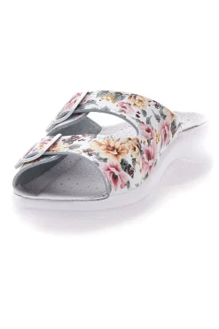 Ciabatte con fiori multicolor e doppia fascia antiscivolo Best Medical 122F