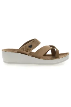 Ciabatte con Infradito Taupe Eco Bio J532334