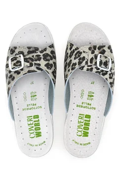 Ciabatte da Lavoro Coveri World 132 Leopardate