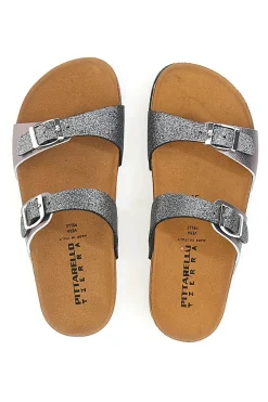 Ciabatte Grigie con Doppia Fibbia PITTARELLO TIERRA 335A006SR