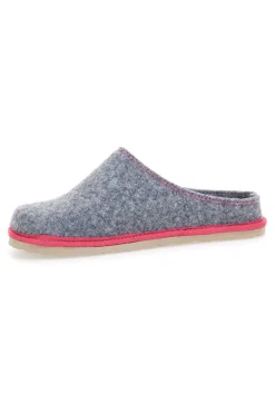 Ciabatte grigie in feltro con profilo rosa Inblu 39 CS