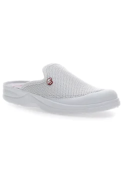 Ciabatte in Vera Pelle Bianche Mr Chef 653