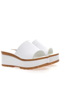 Ciabatte in Vere Pelle Bianche PITTARELLO LOVE 3000101