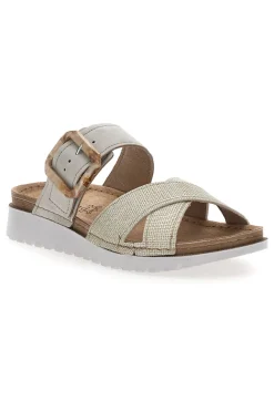Ciabatte incrociate beige Inblu 46CN