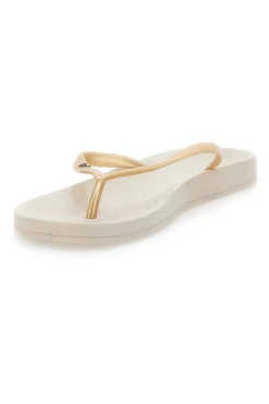 Ciabatte Infradito Beige/Gold Ipanema Anatomica Tan Fem
