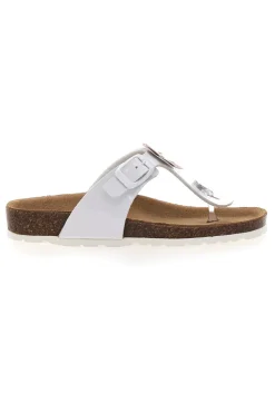 Ciabatte Infradito Bianche con Applicazioni a Fiori PITT KIDS 45261GVW