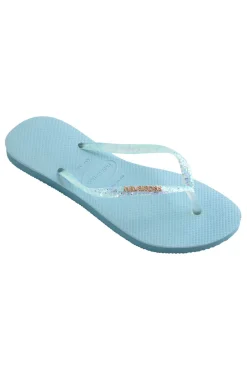 Ciabatte Infradito Havaianas Slim Flourish Azzurre