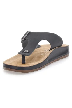Ciabatte Infradito nere con shock absorbing plantare anatomico Fly Flot 782154C
