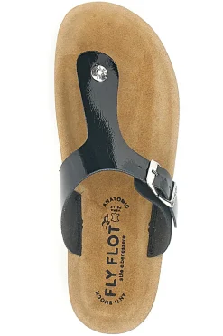 Ciabatte Infradito nere con plantare anatomico zeppa FLY FLOT 42H593C da Donna | Pittarello