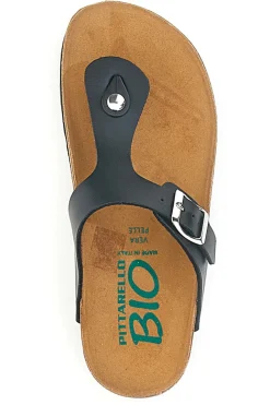 Ciabatte Infradito nere con plantare anatomico PITTARELLO BIO 335P2177SR