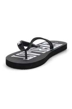 Ciabatte infradito nere logate Everlast EV08