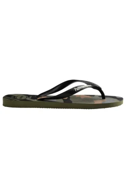 Ciabatte Infradito Verde Militare In Gomma Havaianas Top Camu