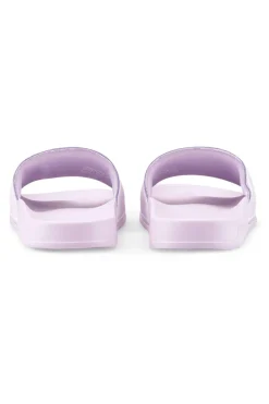Ciabatte lilla con fascia e logo bianco PUMA Leadcat 2